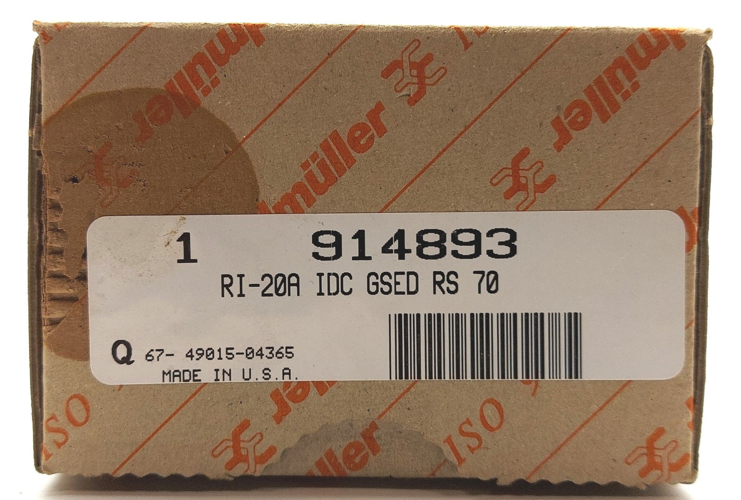 New Weidmuller 914893 Breakout Board, IDC20 20-Pin Male Ribbon to Screw Terminals