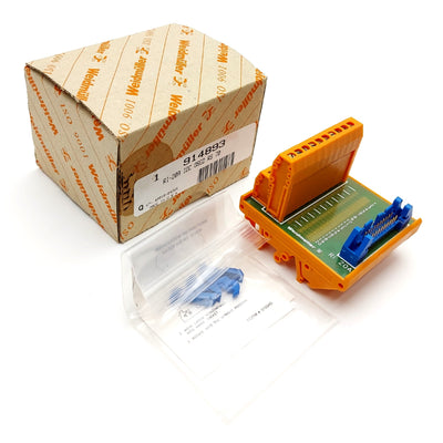 New Weidmuller 914893 Breakout Board, IDC20 20-Pin Male Ribbon to Screw Terminals