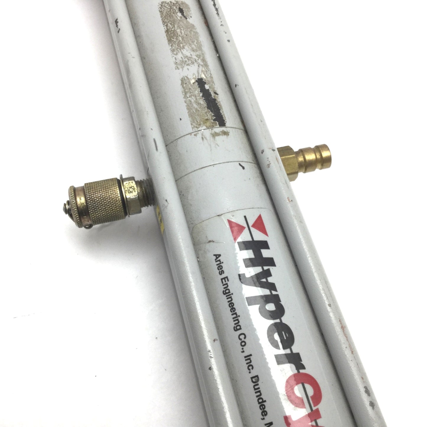 Used Aries HyperCyl HPI-1-2-25-FH Hydra-Pneumatic Cylinder, Stroke: 2", 1/8" NPT