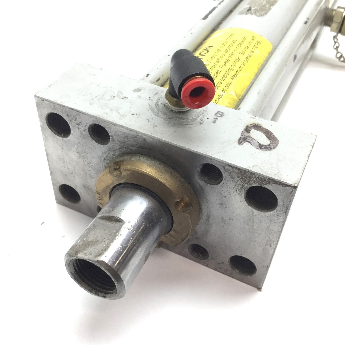 Used Aries HyperCyl HPI-1-2-25-FH Hydra-Pneumatic Cylinder, Stroke: 2", 1/8" NPT