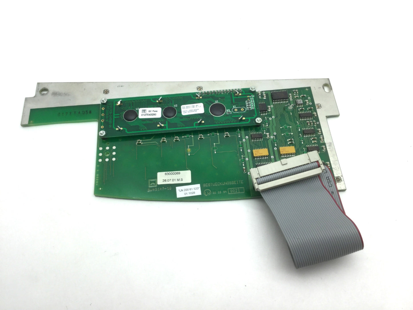 Used Leybold Inficon LN 200 61 520 UL 200, Helium Leak Detector Display Control Board