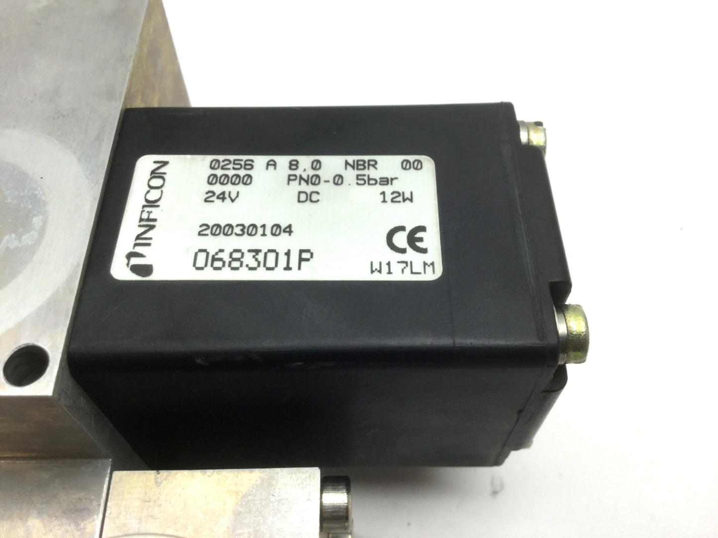 Used Leybold Inficon LN 200 20030104 20099053 Leak Tracer Valve 24VDC 0-0.5bar