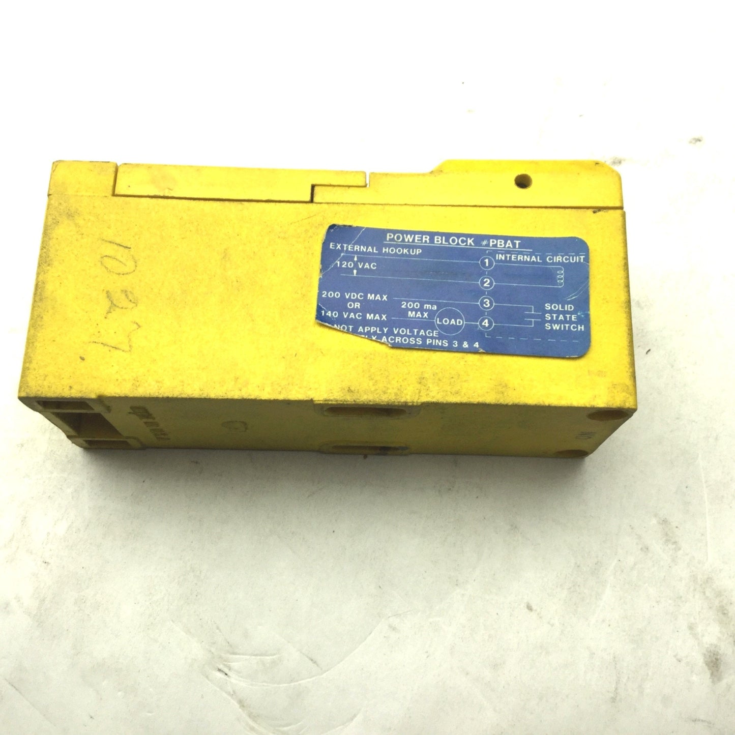 Used Banner F Fiber Optic Maxi-Beam Scanner Block, PBAT Power Block