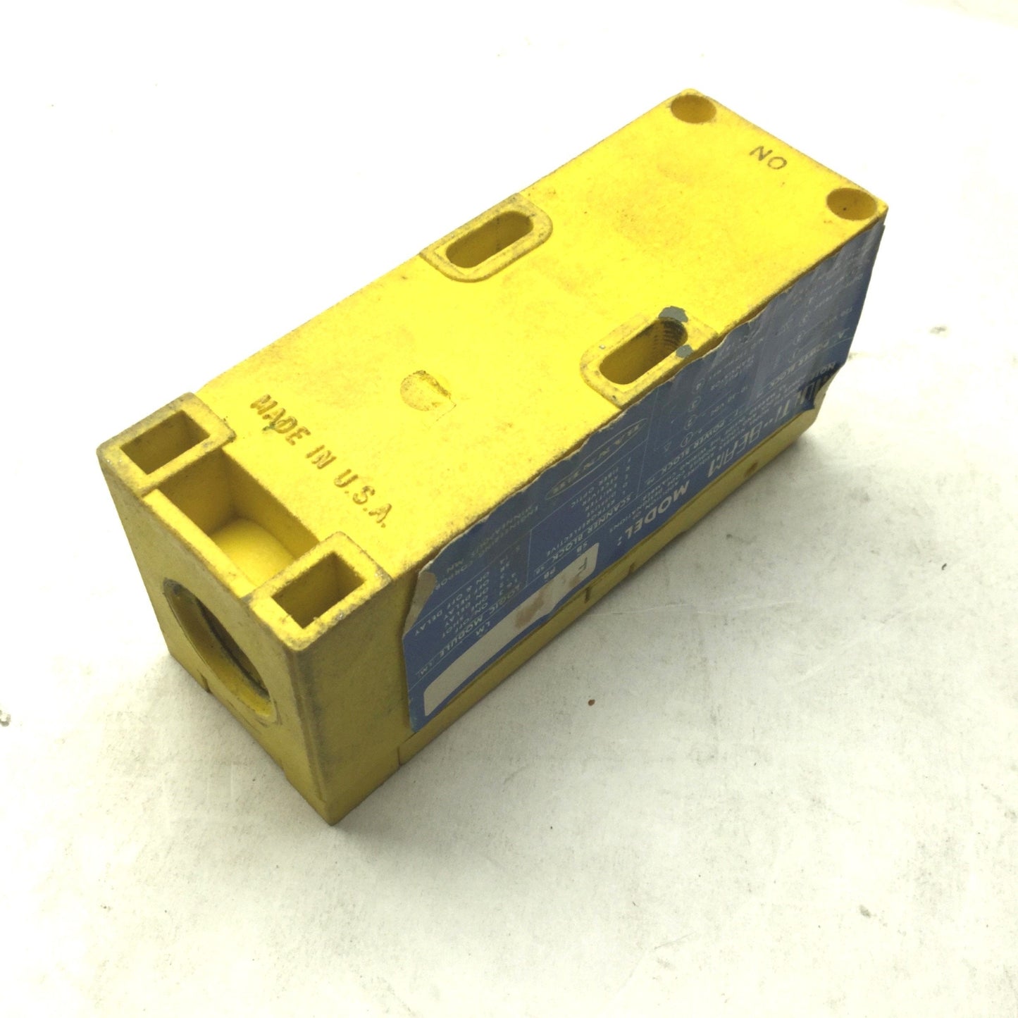 Used Banner F Fiber Optic Maxi-Beam Scanner Block, PBAT Power Block