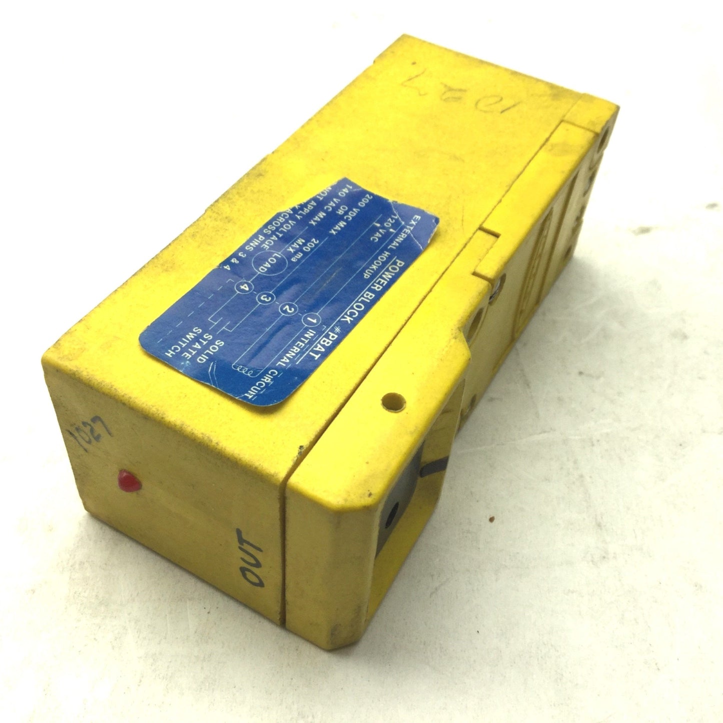 Used Banner F Fiber Optic Maxi-Beam Scanner Block, PBAT Power Block