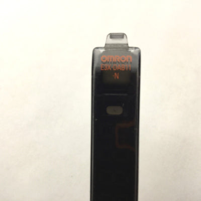 Used Omron E3X-DAB11-N Fiber Optic Sensor Amplifier, Supply: 12-24VDC, Output: NPN