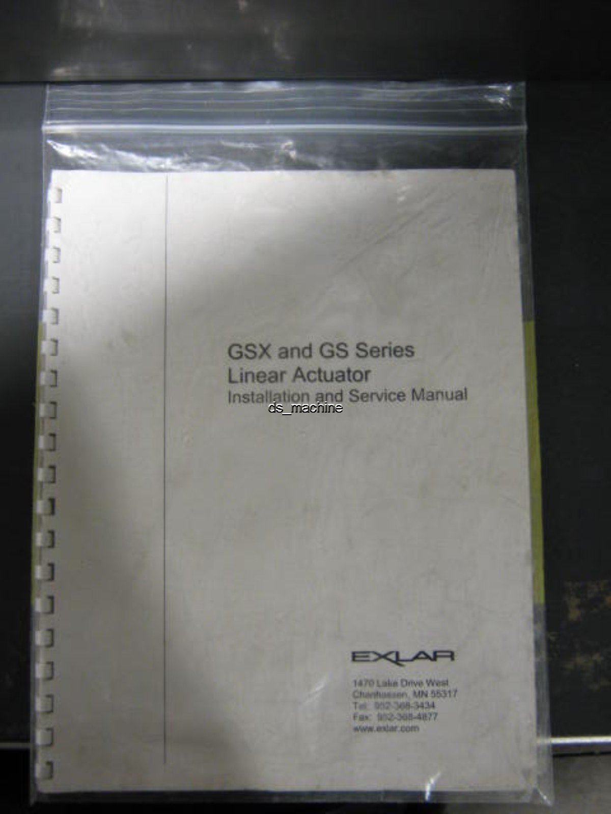 Used Exlar GS45-1802-MXM-AB1-M6-EB Roller Drive Servo Controlled Actuator, GS Series