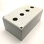 Used Hoffman Q4PBPCDM Pushbutton Enclosure 4-Hole 22.5mm, 200mm x 120mm x 87mm *Holes