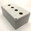 Used Hoffman Q4PBPCDM Pushbutton Enclosure 4-Hole 22.5mm, 200mm x 120mm x 87mm *Holes