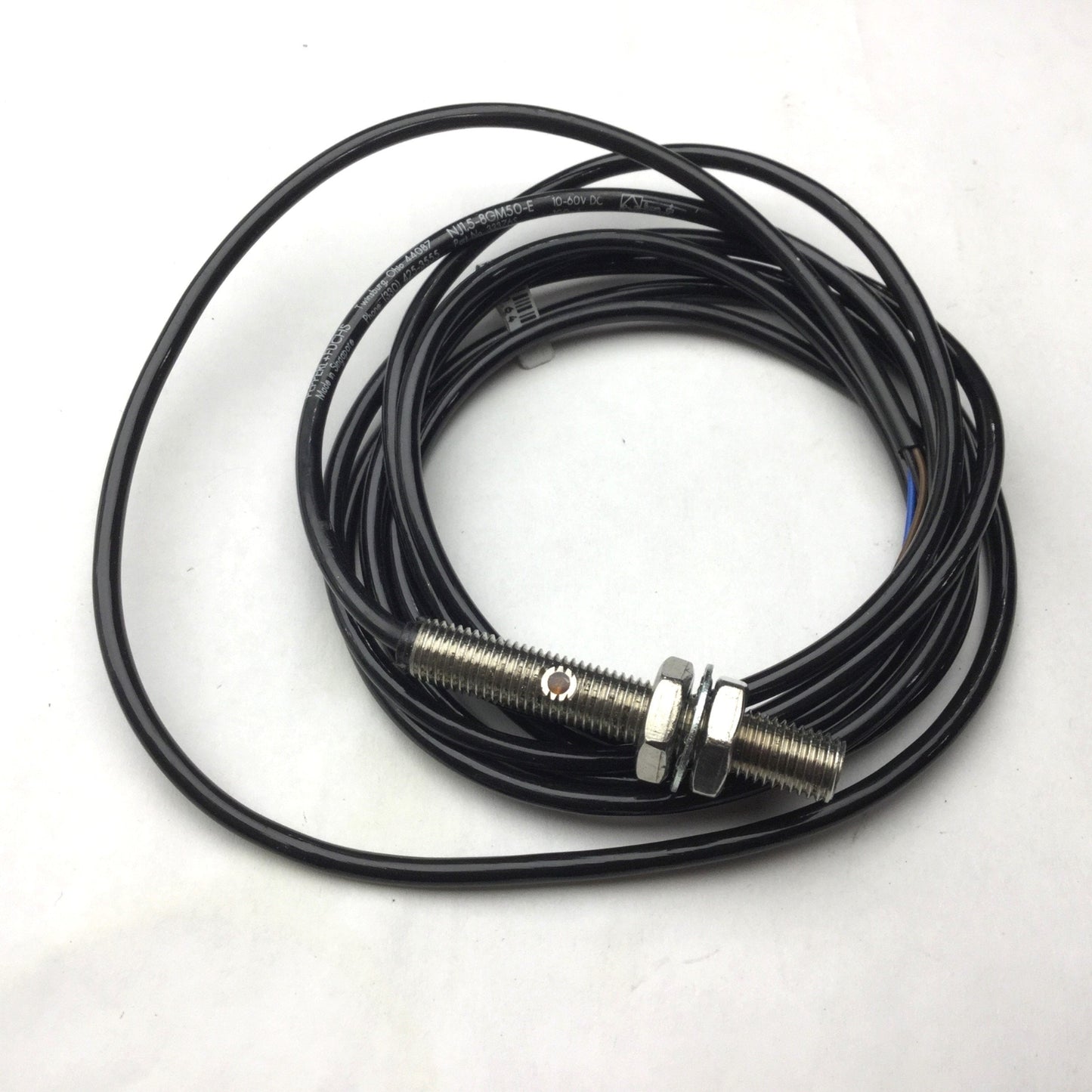 Used Pepperl+Fuchs NJ1.5-8GM50-E Inductive Proximity Sensor, 1.5mm, NPN, 10-60VDC