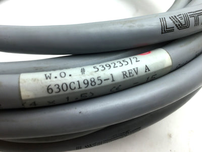 Used Aerotech 630C1985-1 REV A Brushless Motor to Controller Cable, Length: 16.6'