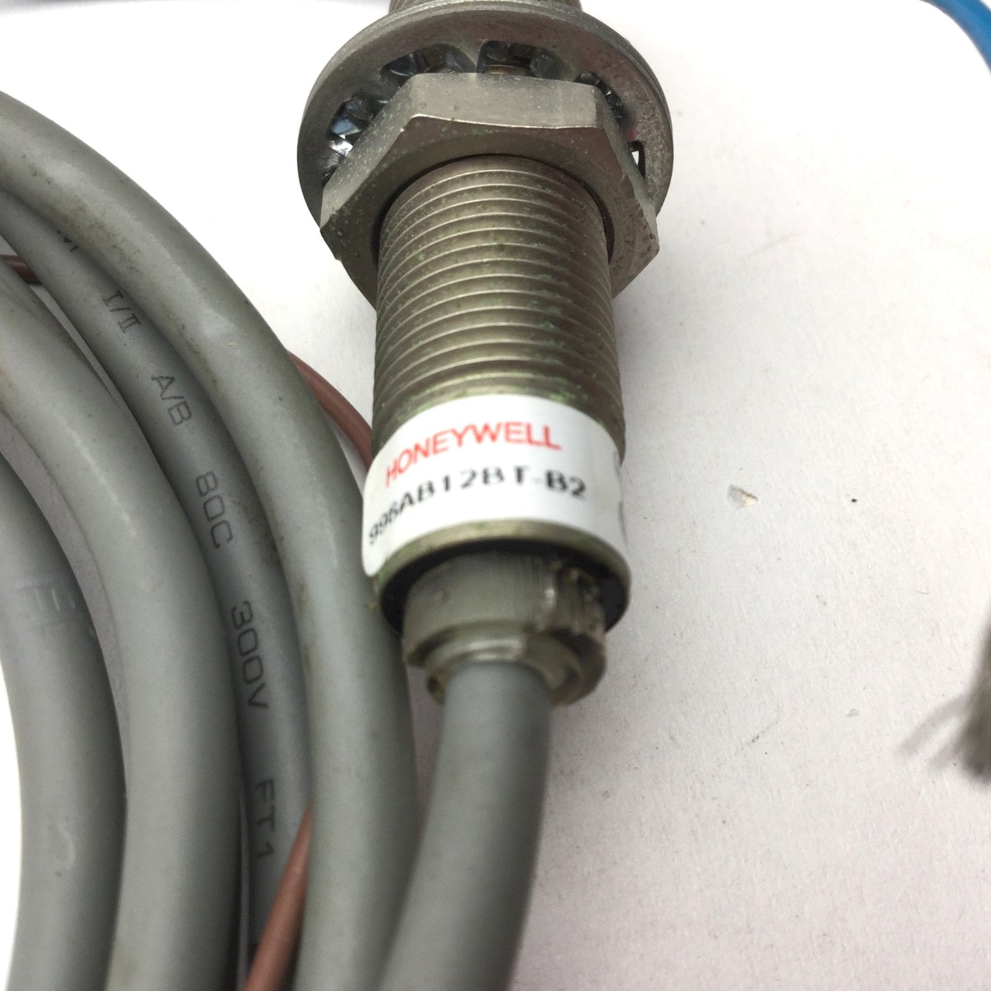 Used Honeywell 996AB12BT-B2 Inductive Proximity Sensor, 9-30VDC, 12mm Diameter, N.C.