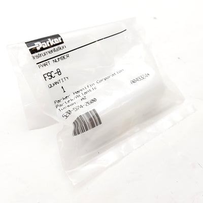 New Parker FSC-8 Parflare Straight Tube Connector, 1/2" to 1/2" Tube, PFA