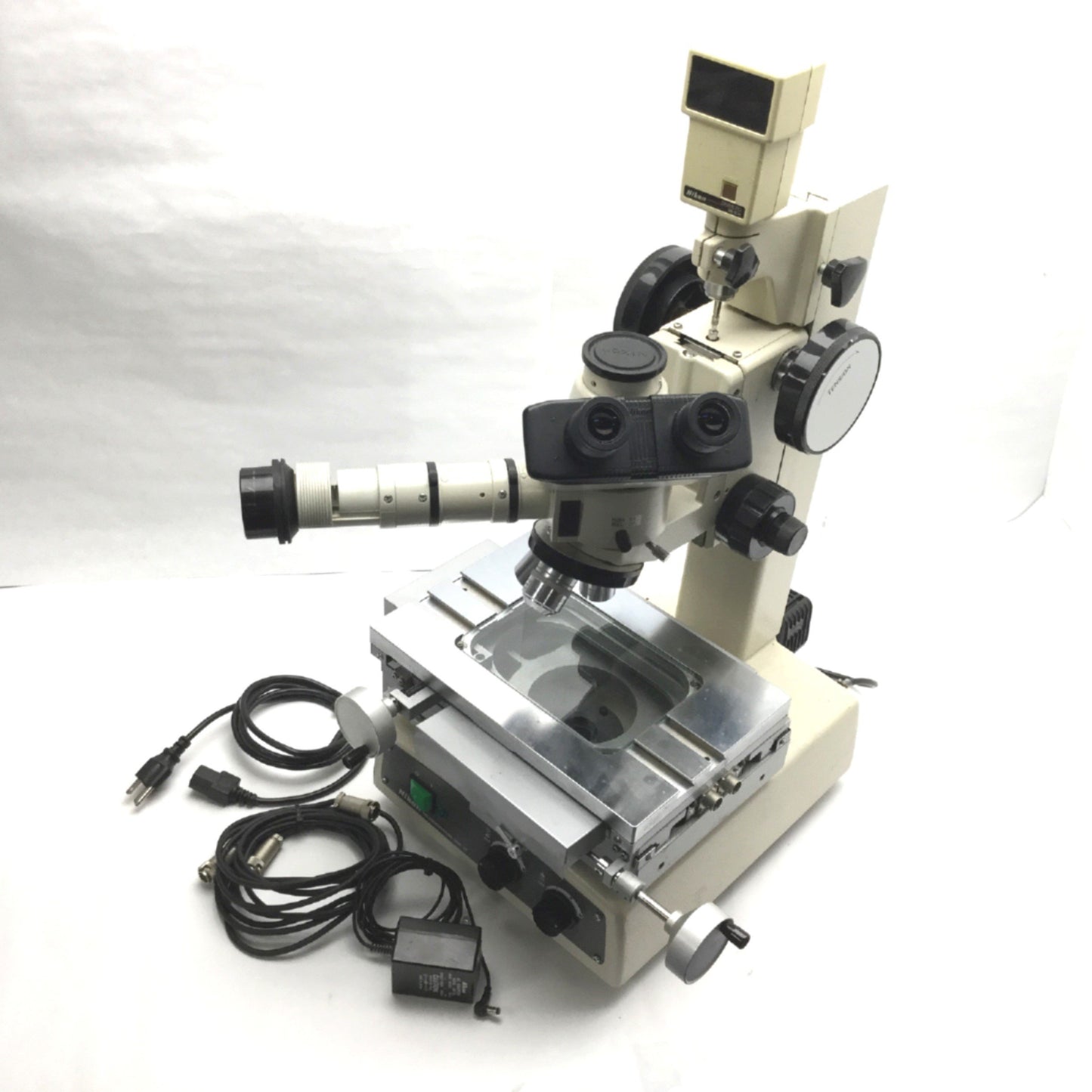 Used Nikon MM-11 Measuring Microscope With ME-50H DigiMicro Position Reader