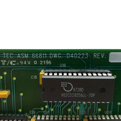 Used Anorad D40223 Rev. C High Speed 186 AT Coprocessor, ISA, for CNC-2000