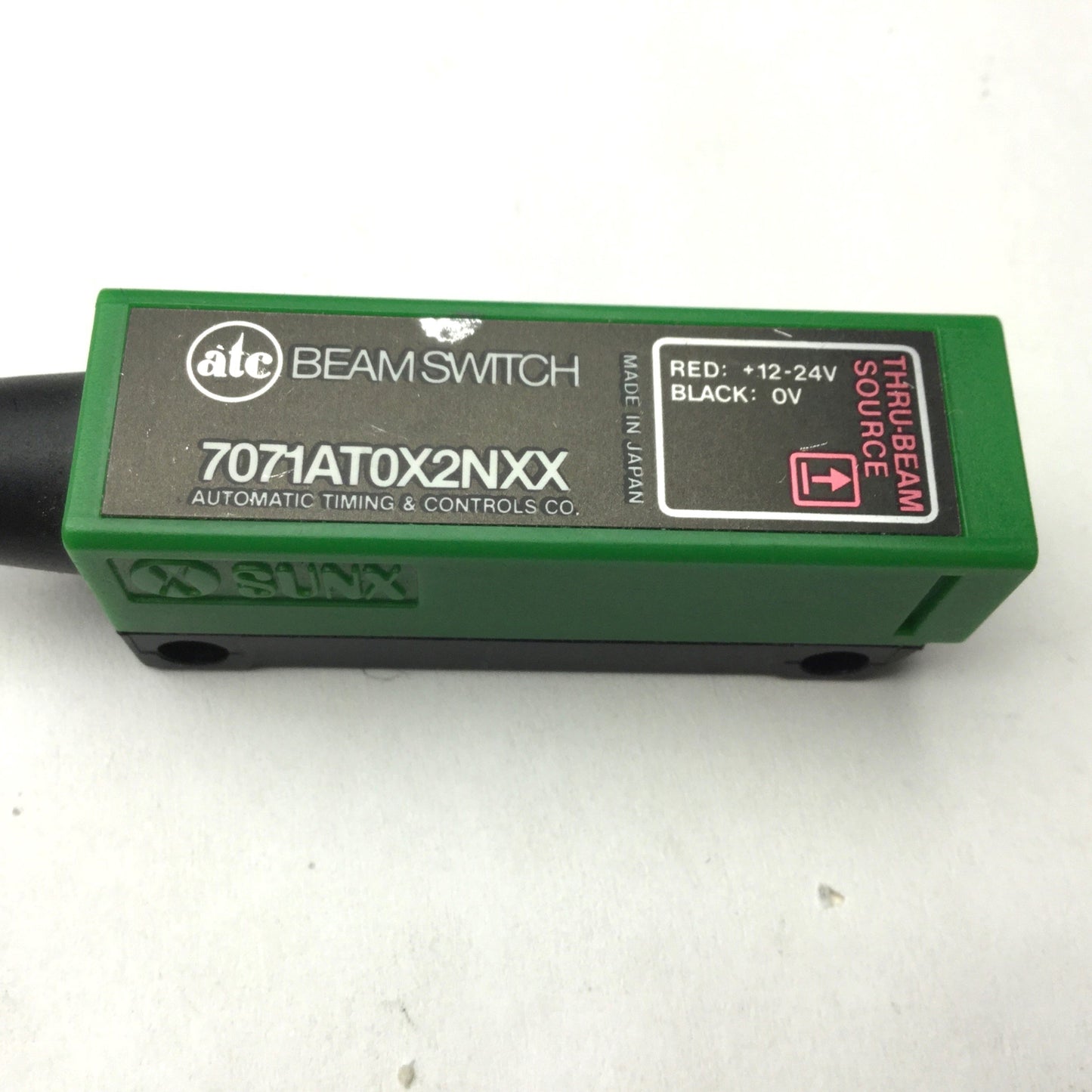 Used Sunx 7071AT0X2NXX Beamswitch Thru-Beam Photoelectric Sensor, Power: 12-24VDC