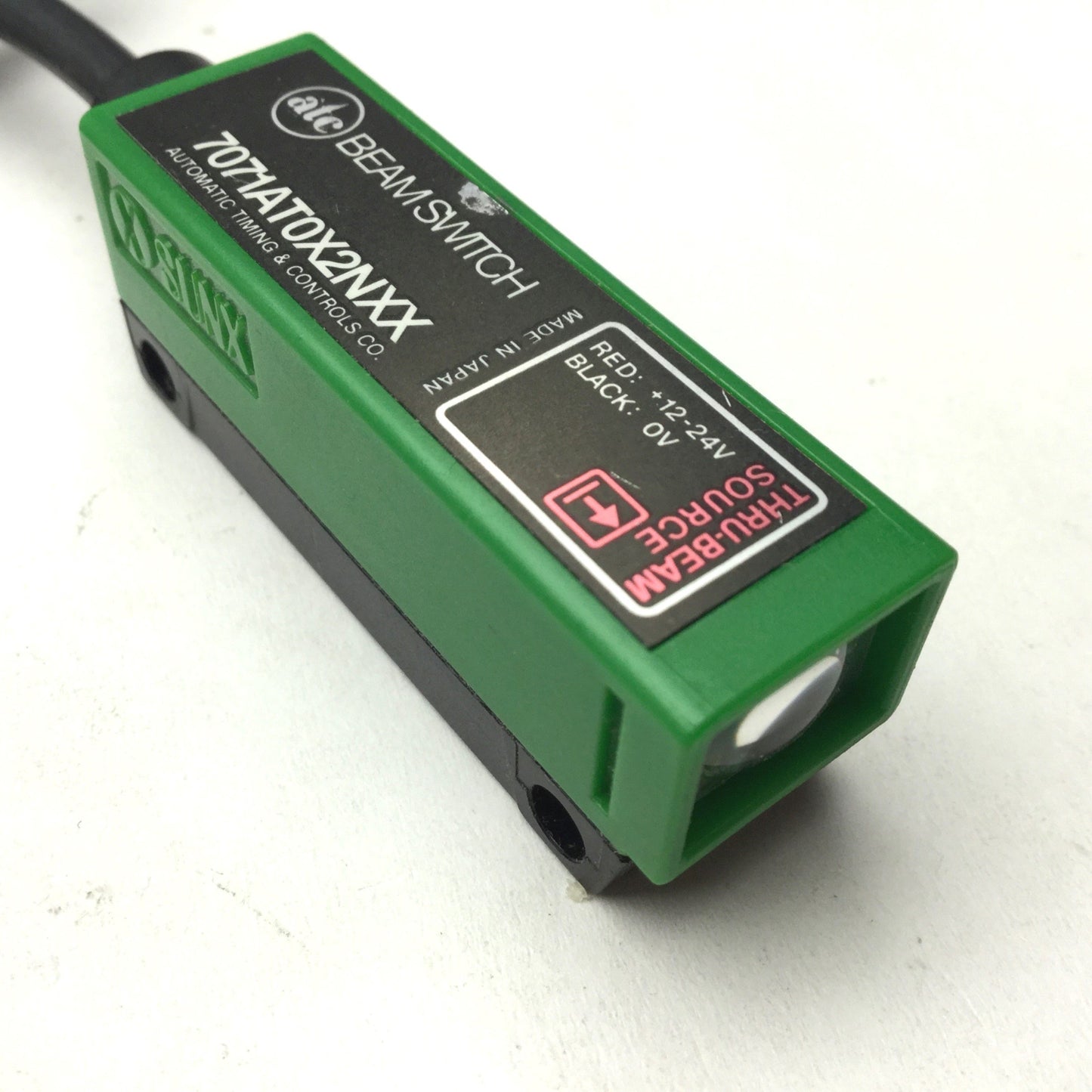 Used Sunx 7071AT0X2NXX Beamswitch Thru-Beam Photoelectric Sensor, Power: 12-24VDC
