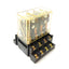 Used Panasonic HG4-DC24V Power Relay, 4PDT, 24VAC Coil, 250VAC 20A Contacts