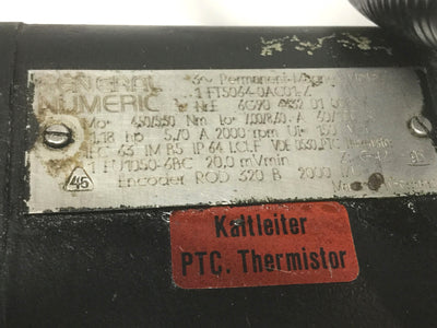Used General Numeric 1FT5064-0AC01-Z SIMODRIVE 3PH Permanent Magnet AC Servo Motor
