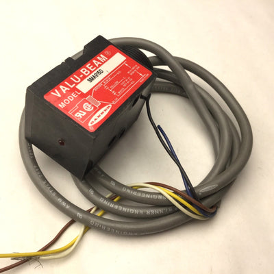 Used Banner SMA912D Valu-Beam Photoelectric Sensor Range: 30", 120VAC, Black Case