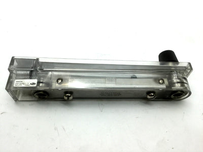 Used Dwyer 167872-00 Argon Flow Meter, 0-235 SCFH, 1/8"NPT, 8.75" x 2.75 x 1.5"