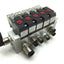 Used Humphrey Solenoid Pneumatic Valves 3x S310 & 2x410, Voltage: 24VDC, 125 PSI