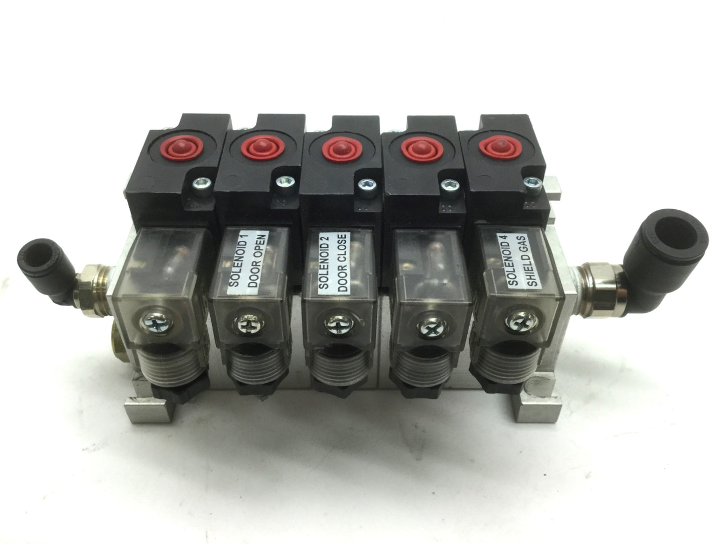 Used Humphrey Solenoid Pneumatic Valves 3x S310 & 2x410, Voltage: 24VDC, 125 PSI