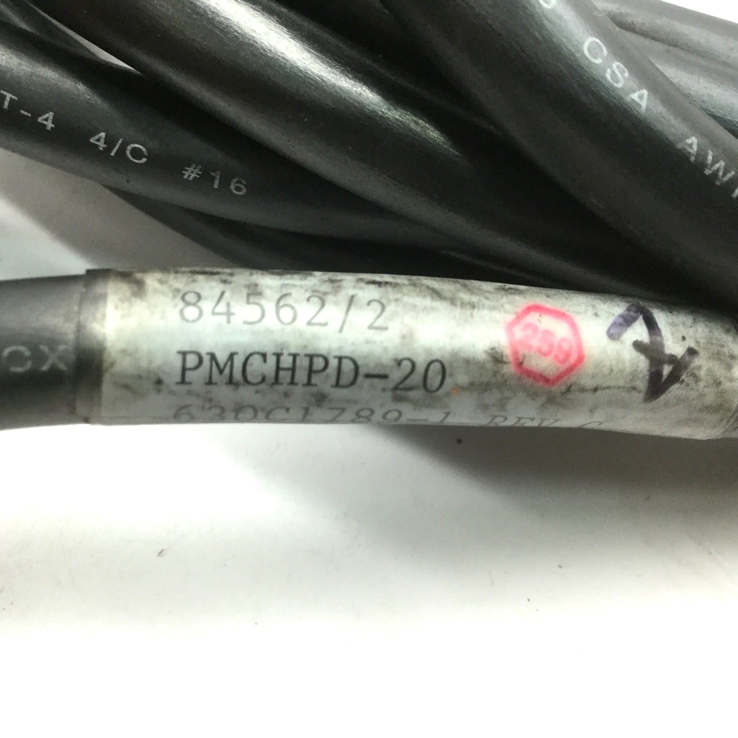 Used Aerotech 630C1789-1 Rev C PMCHPD-15 Brushless Servo Motor Power Cable 16ft