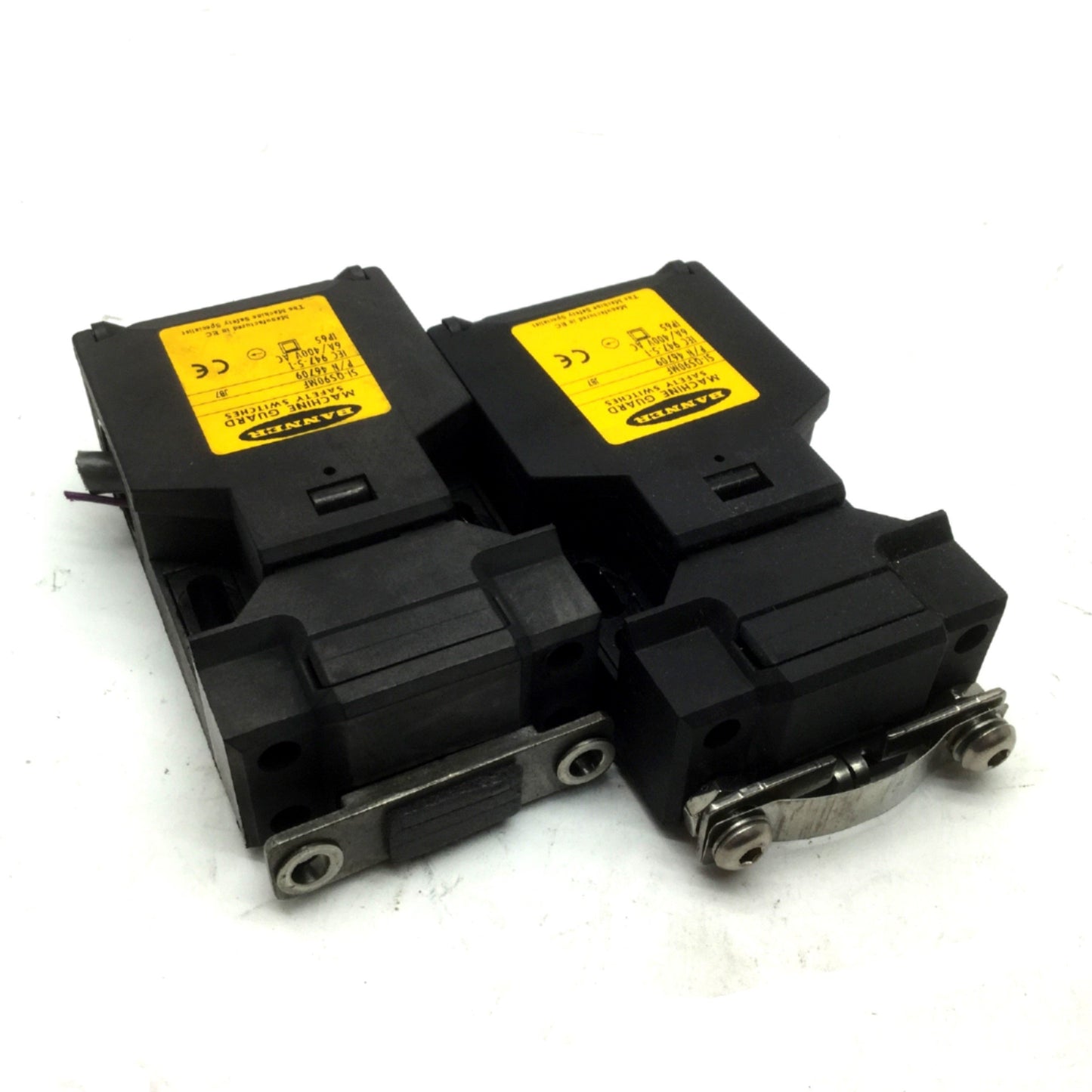 Used Lot of 2 Banner SI-QS90MF Machine Guard Safety Interlock Door Switch 400VAC 6A