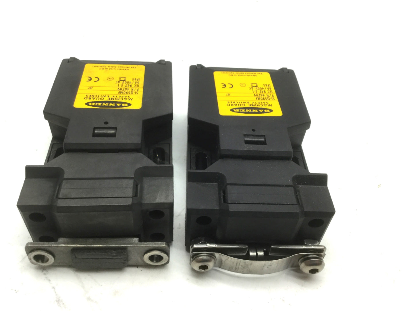 Used Lot of 2 Banner SI-QS90MF Machine Guard Safety Interlock Door Switch 400VAC 6A
