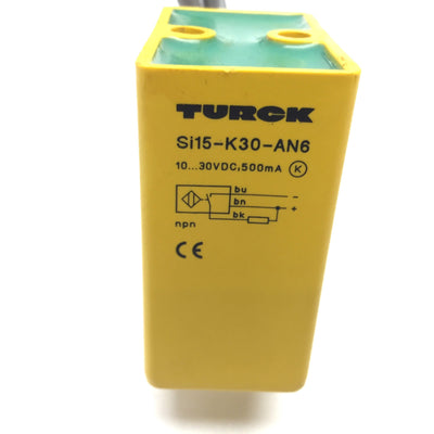 Used Turck Si15-K30-AN6 Slot Sensor, Slot 30mm, Sensing Range: 15mm, *Light Scratches