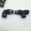 Used Lot of Apex 3/8" Push Connect Fittings 12x Elbow 1x Tee