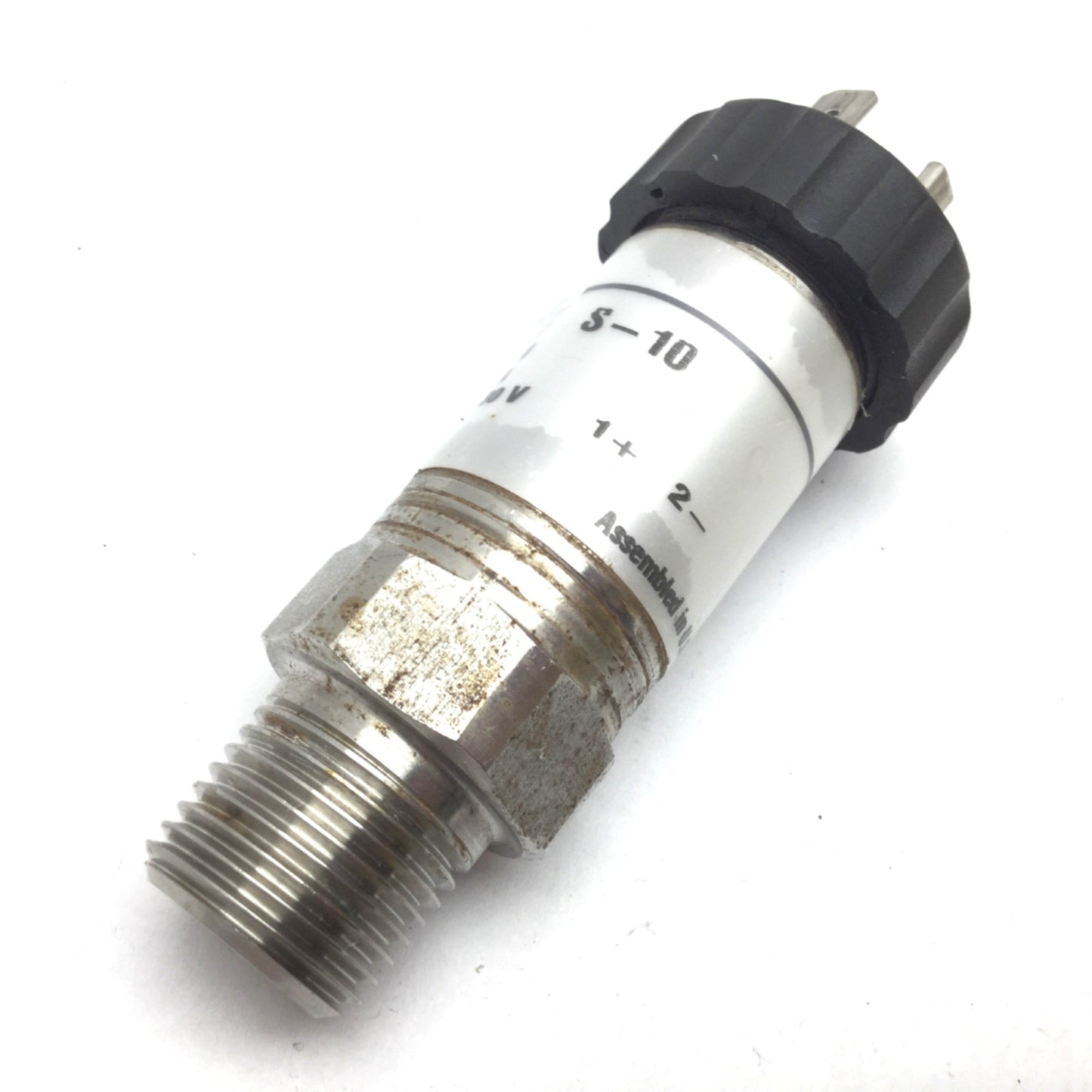 Used Wika 8348868 S-10 Pressure Transmitter Sensor, 0-50psi, In 10-30VDC, Out 4-20mA