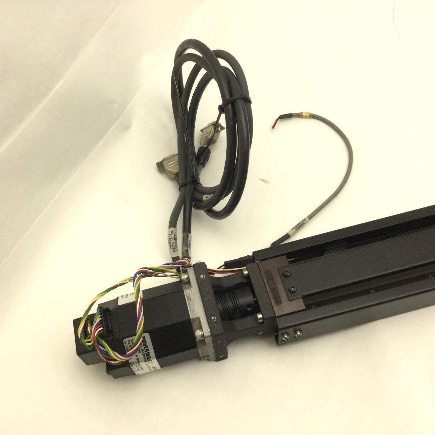 Used Pacific Scientific M22NSXA-JDN-HD-02 Stepper, NSK MCM05 Actuator, Travel: 470mm