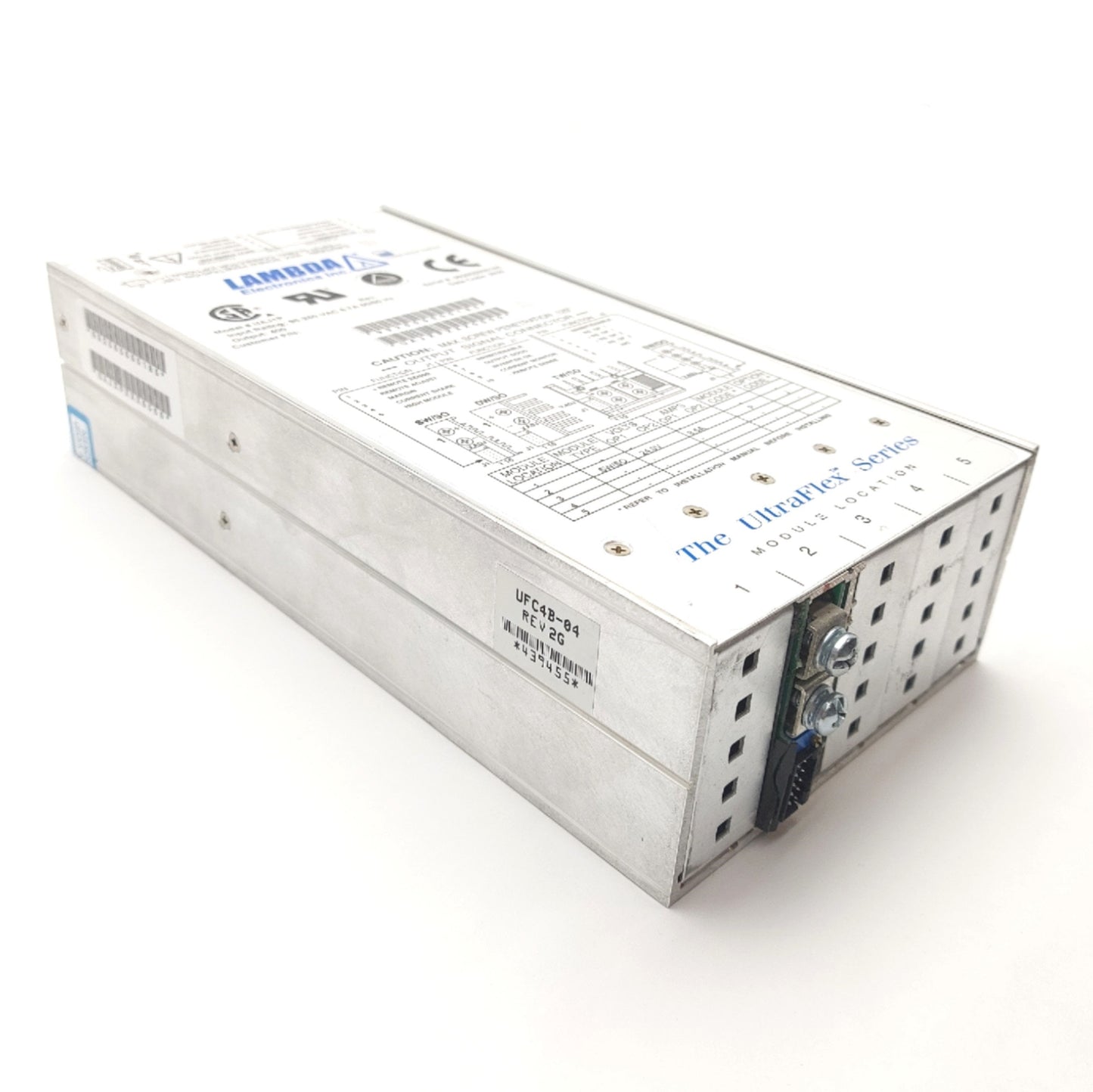 Used LAMBDA UAJ1P DC Power Supply Output: 24VDC 8.5A Input: 90-250VAC 6.7A 50/60Hz