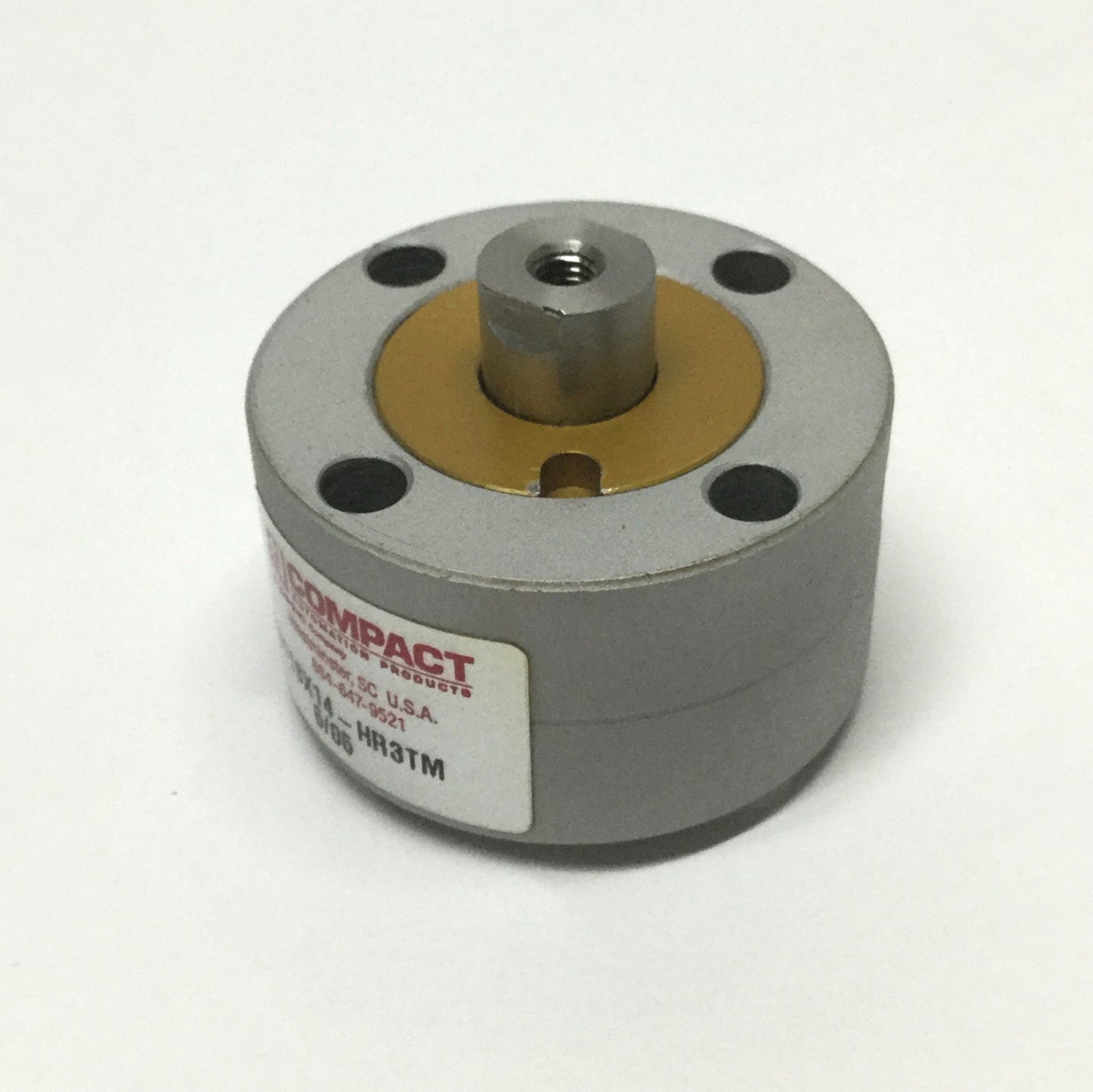 Used Compact RD118X14-HR3TM Double Rod Air Cylinder 1-1/8" Bore, 1/4" Stroke, 1/8"NPT