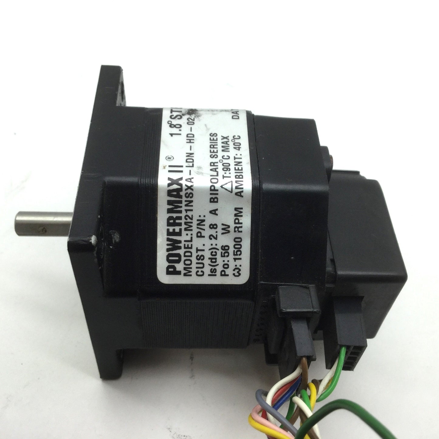 Used Pacific Scientific M21NSXA-JDN-HD-02 Powermax II Stepper Motor 1500RPM 35VDC