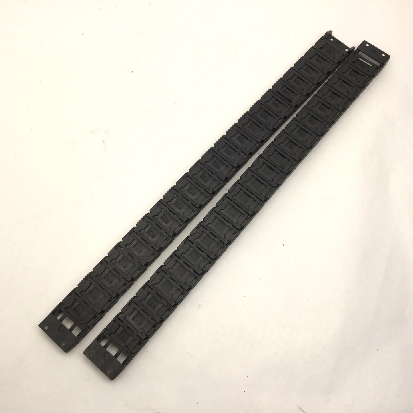 Used Lot of 2 Igus R38 21 Link Energy Chain 18-1/4" Long, 1-1/2" Width, Height 5/8"