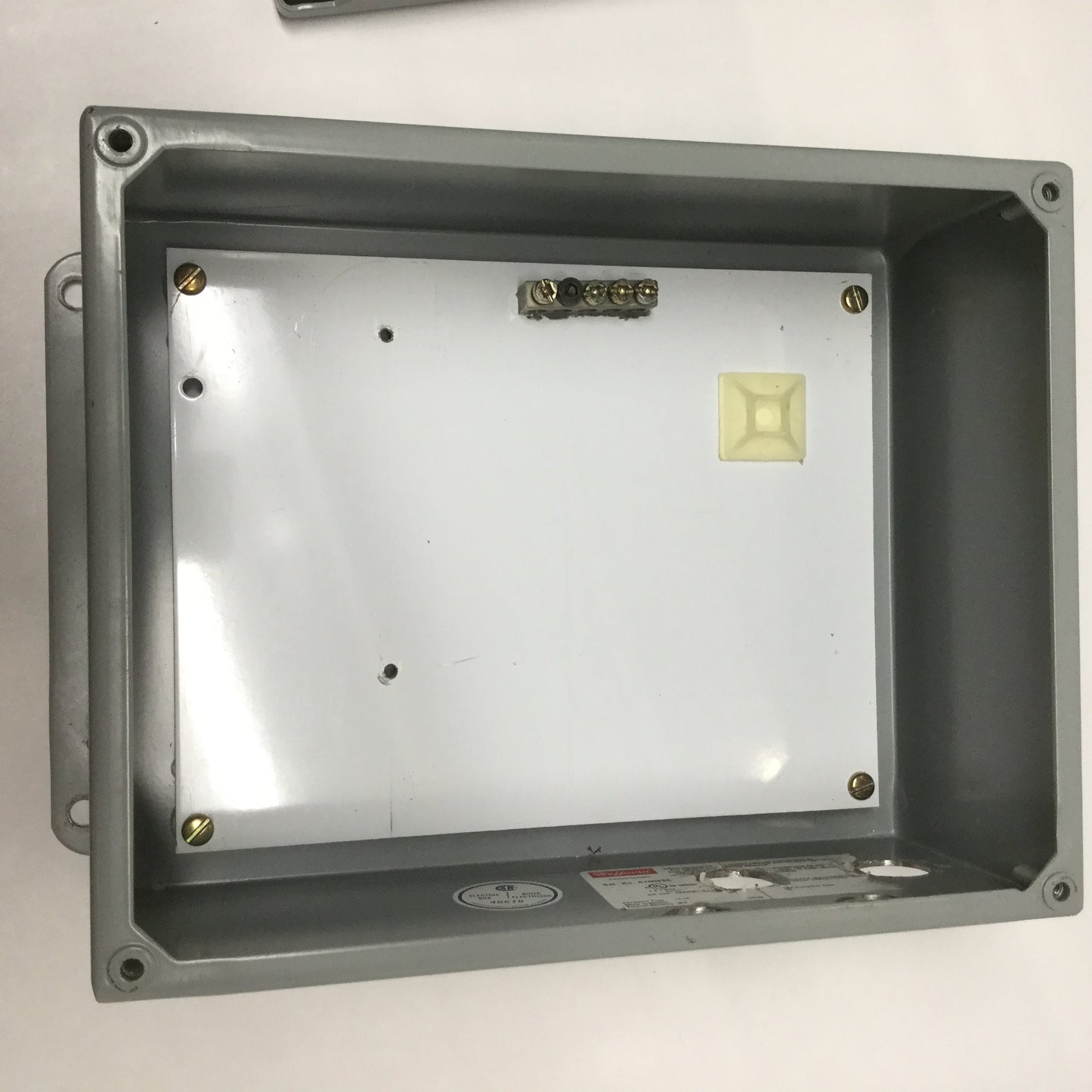 Used Hoffman A1008SC Electrical Steel Enclosure Screw Cover Junction Box 10"x 8" x 4"