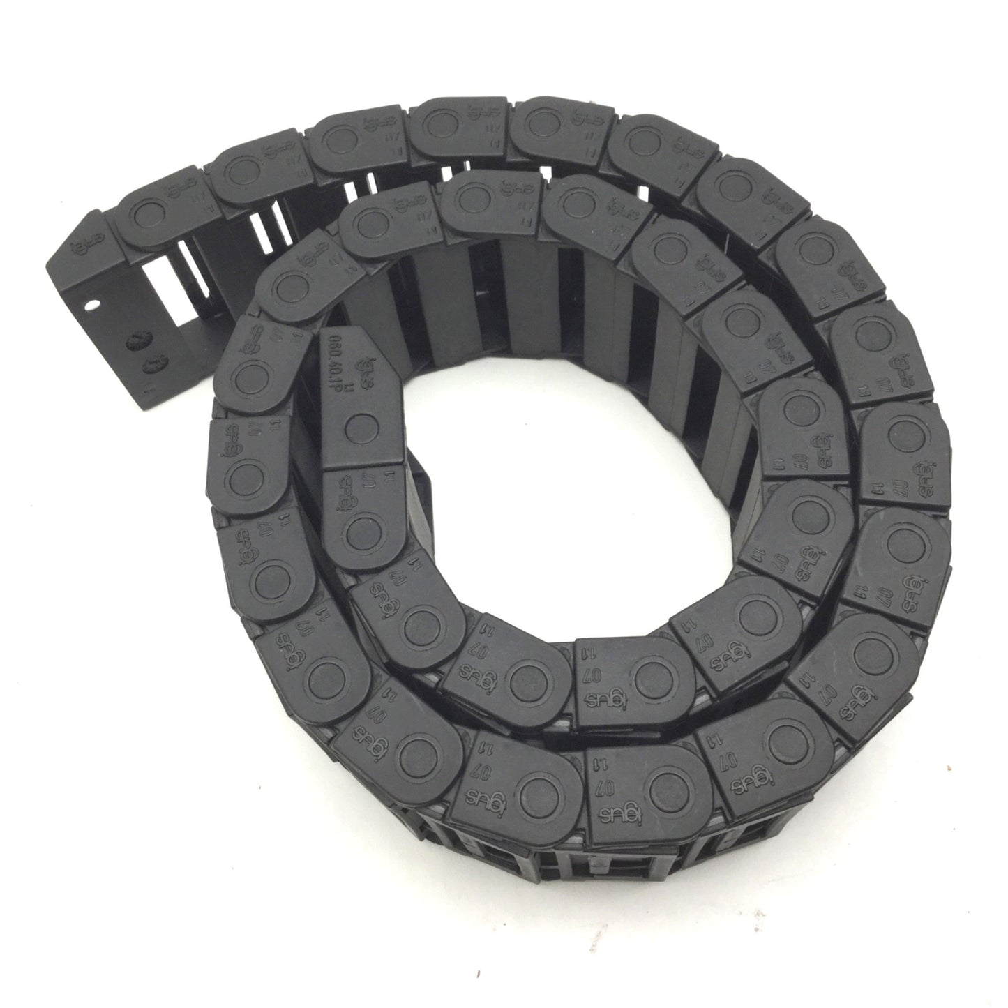 Used Igus R38 Energy Chain, 33 Links, 27-3/4" Long, 1-7/8" Width, Height 5/8"