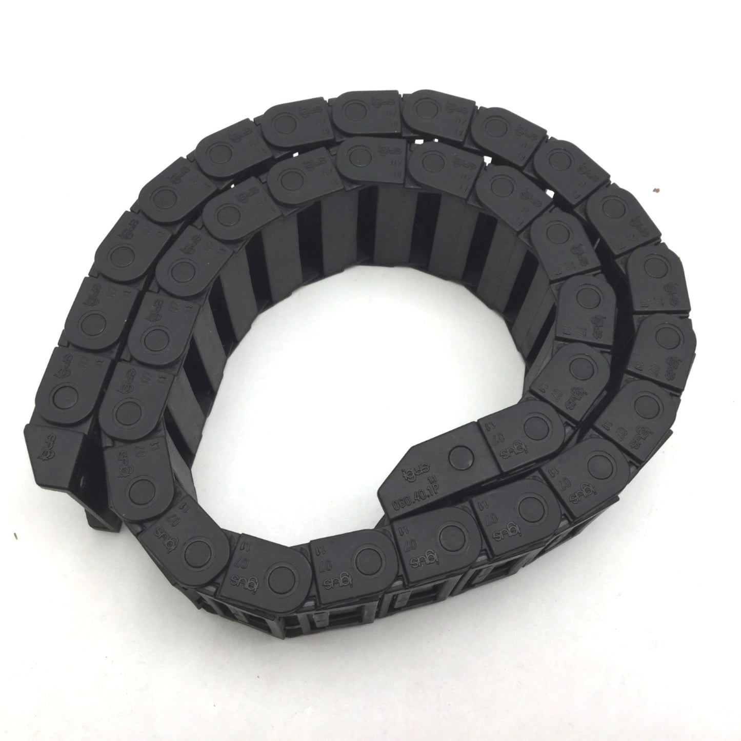 Used Igus R38 Energy Chain, 33 Links, 27-3/4" Long, 1-7/8" Width, Height 5/8"