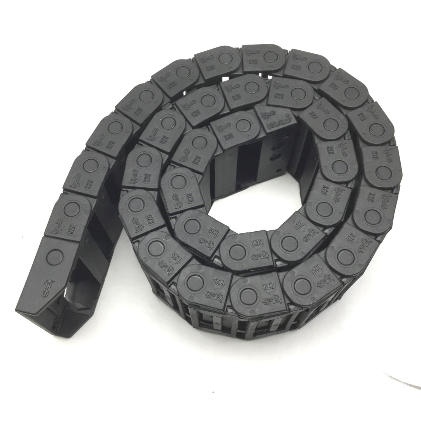 Used Igus R38 Energy Chain, 32 Links, 27" Long, 1-7/8" Width, Height 5/8"