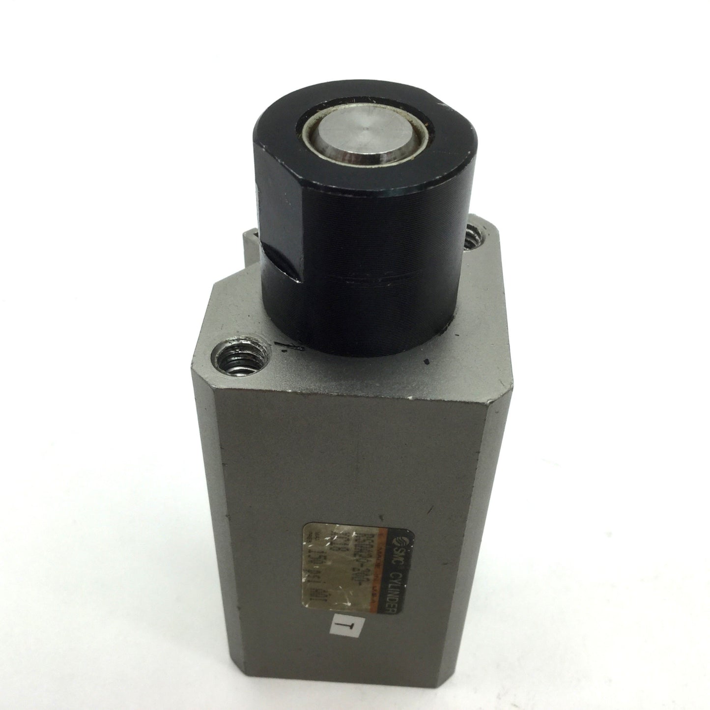 Used SMC RSQA20-20D-XC18 Compact Stopper Cylinder Bore: 20mm Ports: 1/8" Rc, Magnet