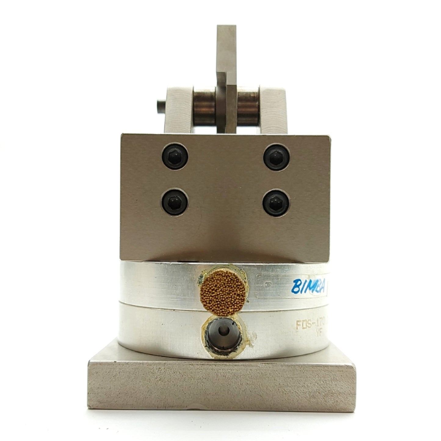 Used Custom Pneumatic Angular Gripper, 2-Finger, 1.5mm Jaw Opening, G1/8", 200PSI