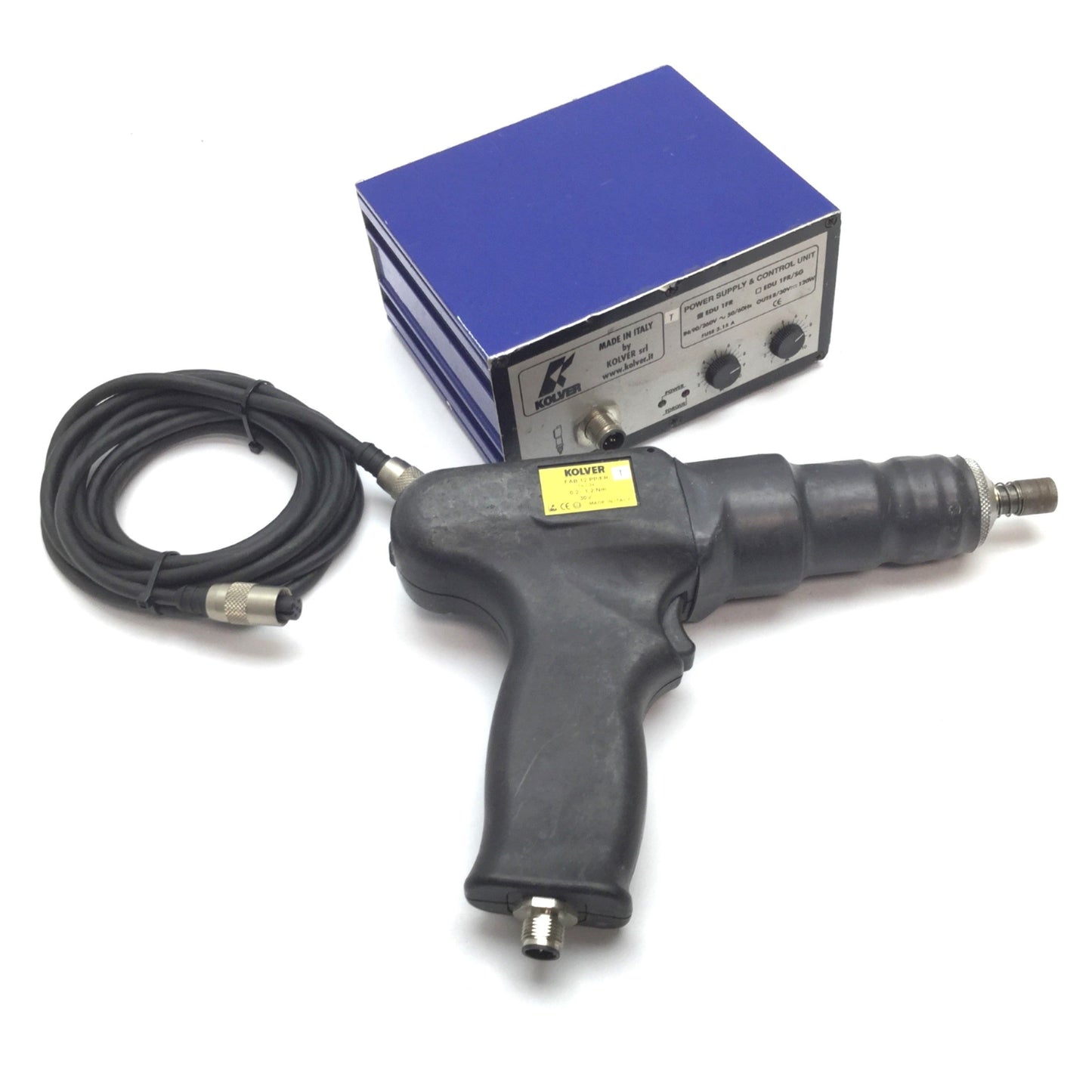 Used Kolver FAB12PP/FR Electric Torque Screwdriver, EDU1FR Power Supply Control Unit