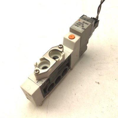 Used  SMC SY3160-5LOZ-M5 Pneumatic Solenoid Valve 24VDC, M5 Ports, 2-Position, 5 Port