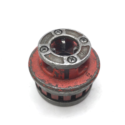 Used RIDGID 37395 3/4" NPT RH Alloy Die Head For 12-R Manual Pipe Threader