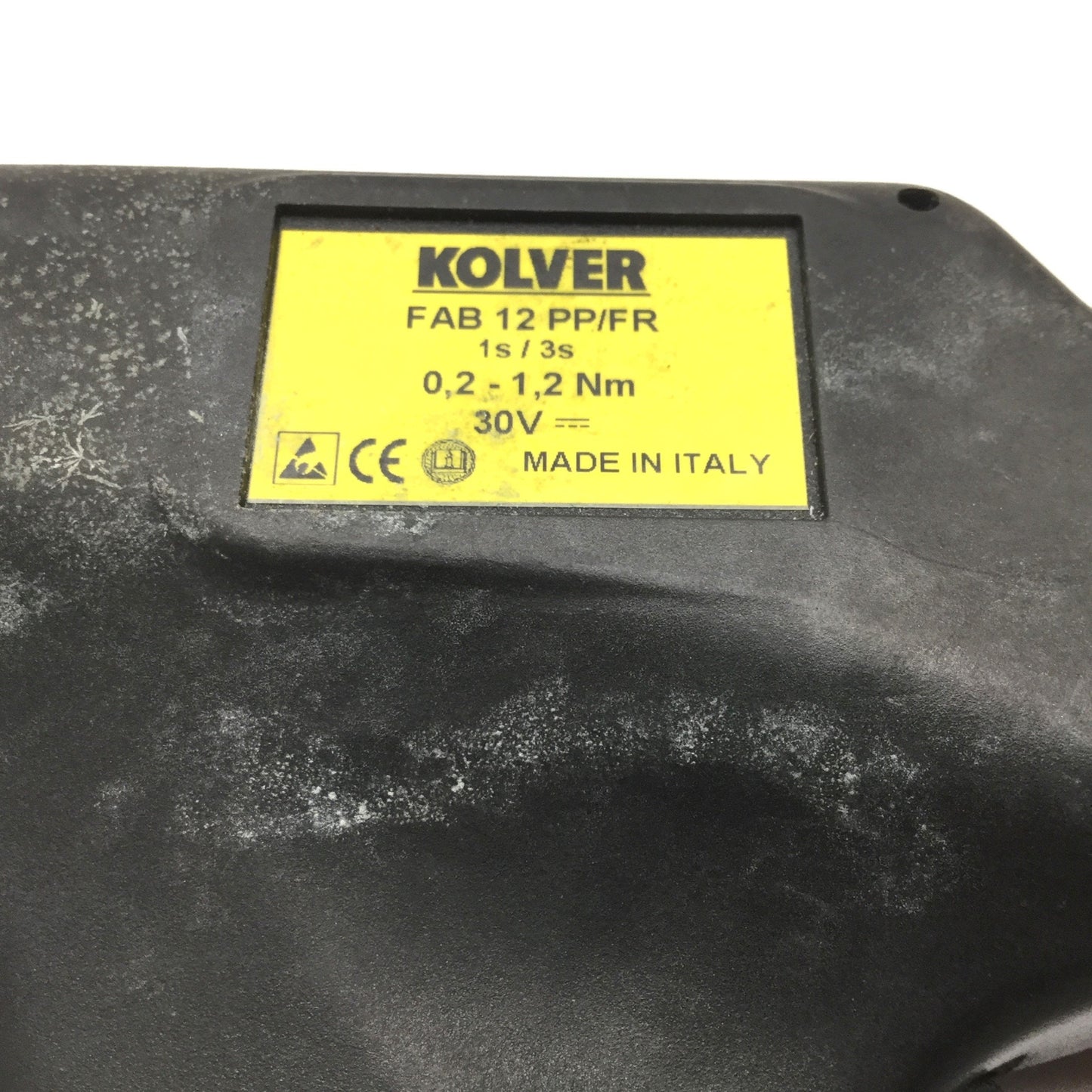 Used Kolver FAB12PP/FR Electric Torque Screwdriver, Pistol Grip, 30VDC, *For Parts*