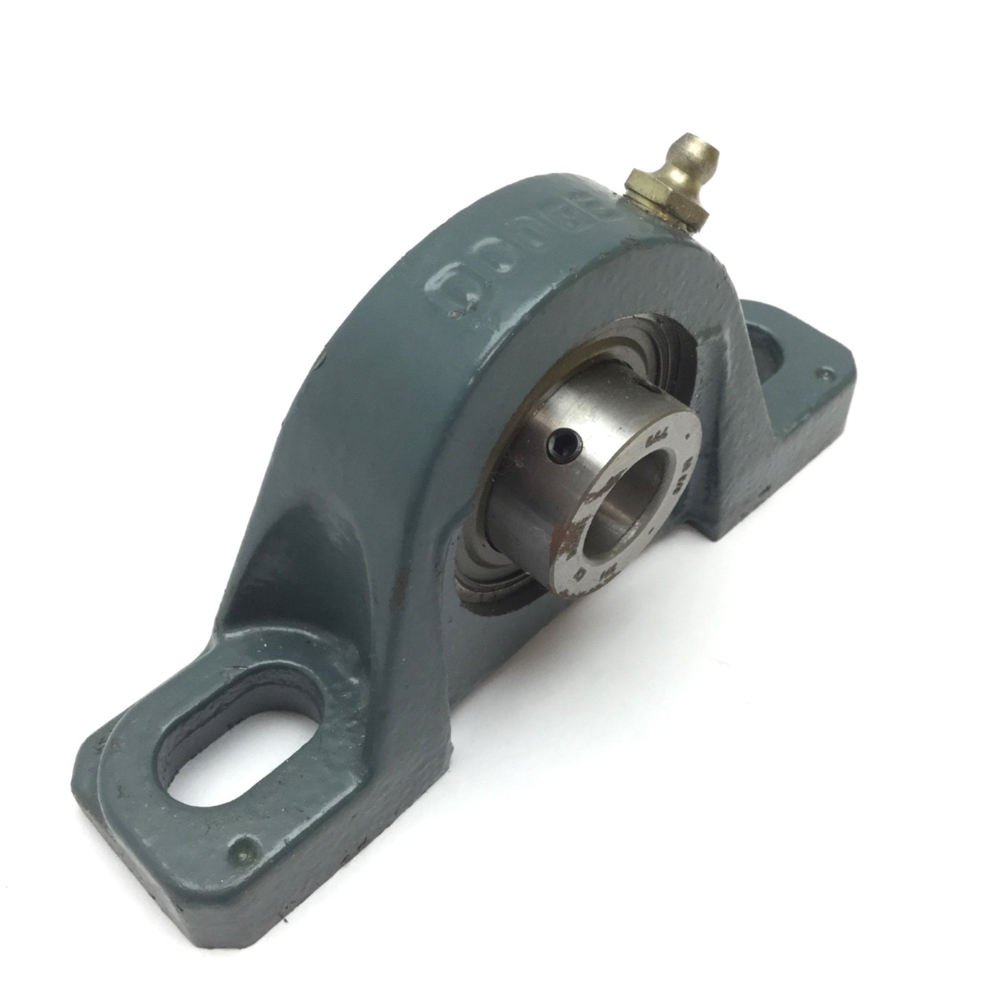 Used Dodge 124131 Ball Bearing Pillow Block, Two Bolt Base, ID: 5/8", Cast Iron