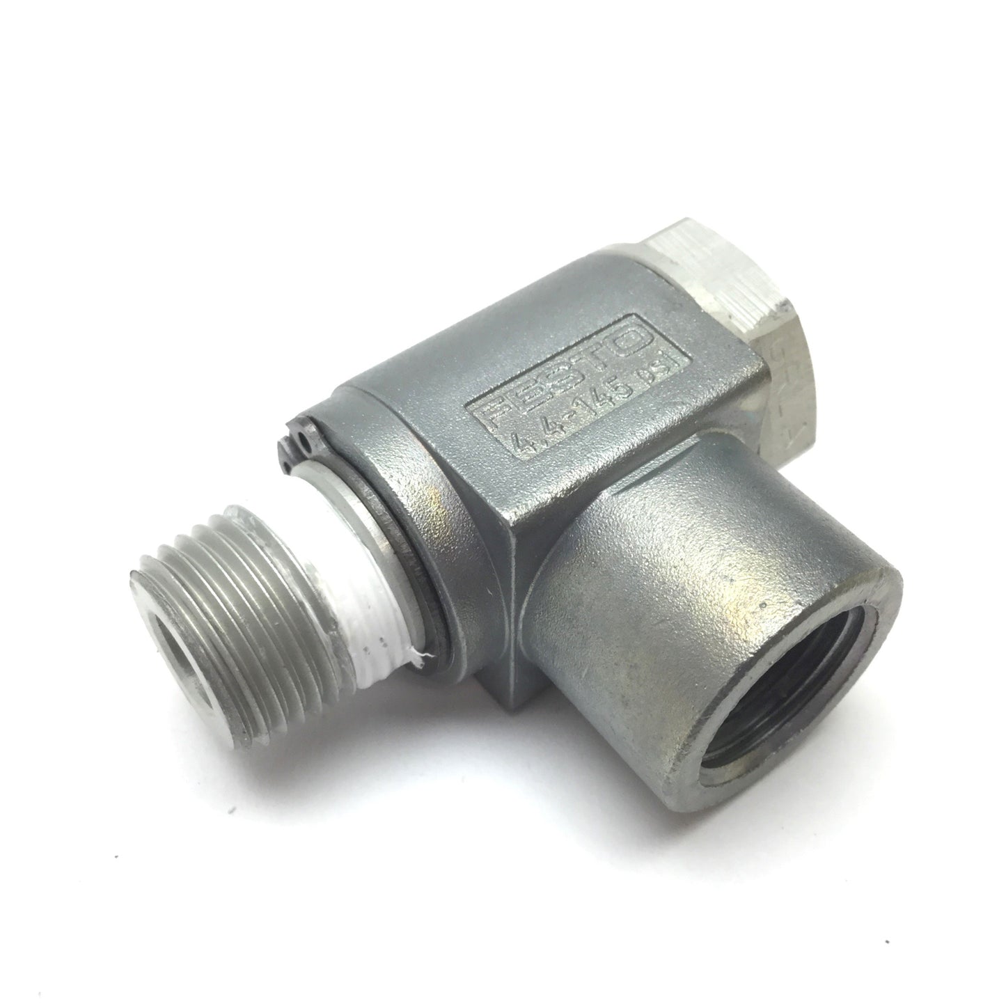 Used Festo 151555 GRLA-3/8-NPT-B Flow Control Valve, 3/8" NPT Male Female, 4.5-145psi